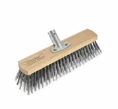Miotły, szufle, mopy - AW Tools, Szczotka druciana do bruku, 30cm - miniaturka - grafika 1