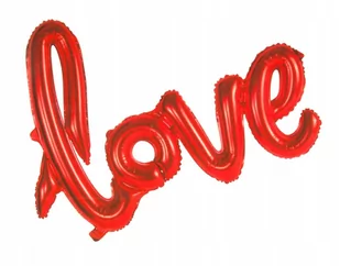 BALON FOLIOWY Walentynki napis LOVE 70x58cm - Balony i akcesoria - miniaturka - grafika 1