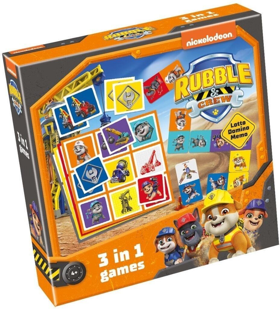Tactic Lotto, Domino, Memo - Rubble i jego Ekipa 3w1