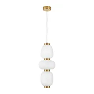 Lampy sufitowe - Lampa wisząca BRILLA-3 LED złota 23 cm - miniaturka - grafika 1