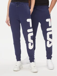 Fila Spodnie dresowe FAU0069 Granatowy Regular Fit - Spodnie sportowe męskie - miniaturka - grafika 1