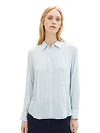 Bluzki damskie - Damska bluzka TOM TAILOR w paski, 33794-niebiesko-biały pasek, 40 - miniaturka - grafika 1