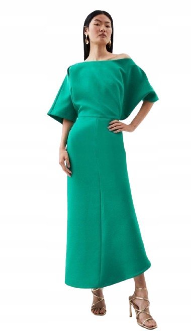 KAREN MILLEN SUKIENKA ZIELONA ELEGANCKA 40 1Y1I