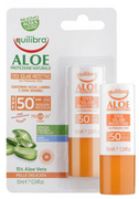 Balsamy i kremy do opalania - Equilibra Sun Stick Aloe Vera SPF 50+ UVA UVB IR 10ml (8000137016723) - miniaturka - grafika 1