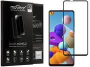 Szkła hartowane na telefon - moVear 3D PRO-E - Szkło hartowane do Samsung Galaxy A21 (6.5") na Cały Ekran | Do Etui, fullGlue, 9H - miniaturka - grafika 1