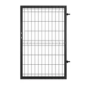 Ogrodzenia - Furtka Modus 100x150 cm prawa czarna Naterial - miniaturka - grafika 1