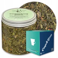 Herbata - Herbata zielona TRUSKAWKOWY PONCZ o smaku truskawkowego ponczu PREMIUM - herbata liściasta sypana mieszanka napar susz - gotowa na prezent upominek - miniaturka - grafika 1