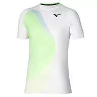 Koszulki sportowe męskie - Koszulka męska Mizuno  Release Shadow Graphic Tee White XXL - miniaturka - grafika 1