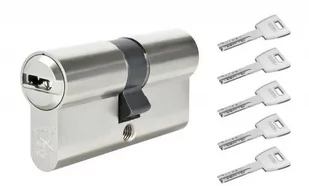 Wkładka antywłamaniowa ABUS X12 50/50 nikiel, 5 kluczy nawiercanych, klasa 6.D - Zamki i wkładki - miniaturka - grafika 1