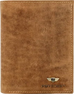 Peterson Skórzany męski portfel Peterson PTN 339 2-1-5 NoSize - Portfele - miniaturka - grafika 1
