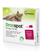 Artykuły przeciw pasożytom - Bayer BAYER Dronspot roztwór do nakrapiania dla dużych kotów o masie ciała od 5 do 8kg 2x1,12ml) 39102-uniw - miniaturka - grafika 1