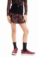 Sukienki i spódniczki dla dziewczynek - Desigual spódnica dziecięca kolor czarny mini rozkloszowana - miniaturka - grafika 1