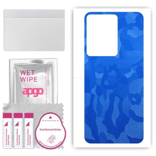 folia naklejka skórka strukturalna na TYŁ do Huawei Enjoy 70S - Moro Camo Niebieski - apgo SKINS