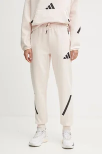 adidas spodnie dresowe ZNE kolor różowy z nadrukiem JF4788 - Spodnie damskie - miniaturka - grafika 1
