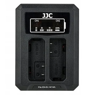 Nikon Ładowarka do aparatu JJC Ładowarka Dwukanałowa Podwójna Usb Do En-el14 En-el14a SB5004 - Ładowarki do aparatów dedykowane - miniaturka - grafika 1