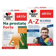 Suplementy diety - Doppelherz® aktiv A-Z Dla Niego, 30 tabletek + Doppelherz® aktiv Na prostatę Forte, 30 kapsułek ZESTAW - miniaturka - grafika 1