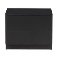 Meble modułowe i akcesoria - Czarna modułowa szafka pod TV z litego drewna sosnowego 50x40 cm Finca – WOOOD - miniaturka - grafika 1