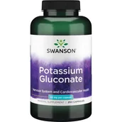 Suplementy naturalne - SWANSON Potassium Gluconate 99mg (250 kaps.) - miniaturka - grafika 1