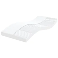 Materace - vidaXL Materac piankowy, biały 100x210 cm, 7-strefowy, twardość 20 ILD - miniaturka - grafika 1