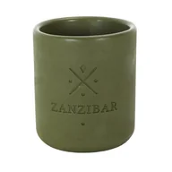 Świece - Fernity Świeca Earth Zanzibar zielona - miniaturka - grafika 1
