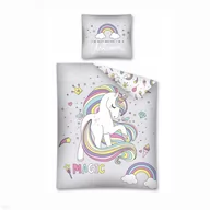 Pościel dla dzieci - Detexpol Pościel 160x200 bawełniana Jednorożec Unicorn świecąca w ciemności 2830_20200116083430 - miniaturka - grafika 1