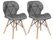 Krzesła - Sofotel Nowoczesne krzesło skandynawskie Sofotel Sigma - szare 2 szt. 270202-2 - miniaturka - grafika 1