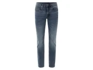 Spodnie męskie - LIVERGY® Jeansy męskie z bawełną, Slim Fit (Jasnoniebieski, 54 (38/32)) - miniaturka - grafika 1