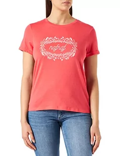 Naf Naf T-shirt damski, koralowa czerwień, XS - Koszulki i topy damskie - miniaturka - grafika 1