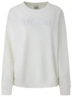Bluzy damskie - Pepe Jeans Damska bluza z kapturem Cacey, Biały (mysz), XL - miniaturka - grafika 1