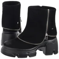 Botki damskie - Botki Czarne 07145-01/00-8 (MA1458-a) Maciejka - miniaturka - grafika 1