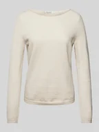 Swetry damskie - Sweter o kroju regular fit z dekoltem w łódkę - miniaturka - grafika 1