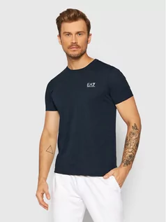 Koszulki męskie - Emporio Armani EA7 T-Shirt 8NPT51 PJM9Z 0578 Granatowy Regular Fit - grafika 1