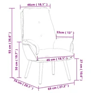 Fotele - vidaXL Relaksujący Fotel Czarna Tkanina - miniaturka - grafika 1
