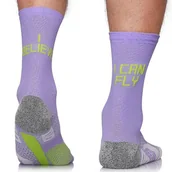 Skarpetki męskie - Skarpety biegowe Running Raid Long I BELIEVE I CAN FLY oddychające, chroniące przed otarciami, 39-42 - miniaturka - grafika 1