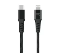 Akcesoria do tabletów i e-booków - Xqisit Lightning - USB C 2.0 2m (czarny) - miniaturka - grafika 1