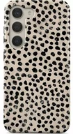 Etui i futerały do telefonów - Burga Etui Almond Latte Tough do Samsung Galaxy S23, beżowe z czarnymi kropkami - miniaturka - grafika 1