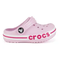 Buty dla dziewczynek - CROCS BAYABAND CLOG T 207018-6TG Różowy - miniaturka - grafika 1