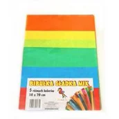 Szkolne artykuły papiernicze - BIBULA GLAD 50X70CM MIX KOL PBH OP5SZT - miniaturka - grafika 1