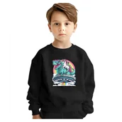 Bluzy dla dziewczynek - BLUZA DZIECIĘCA JEDNOROŻEC UNICORN DINOZAUR 110-116 DLA CHŁOPCA DZIEWCZYNKI - miniaturka - grafika 1