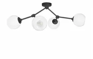 Lampy pozostałe - Niska czarna nowoczesna lampa sufitowa GC-S4K - miniaturka - grafika 1