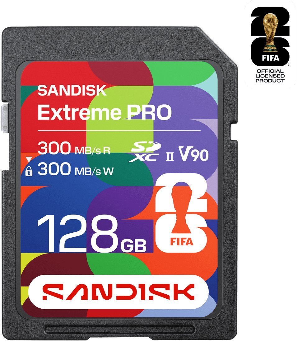 Karta SanDisk Extreme PRO FIFA World Cup 2026 Edition SDXC UHS-II 128GB V90 UHS-II SDSDXDM-128G-GN4IH