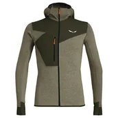 Bluzy męskie - Bluza męska Salewa Puez 2 Dry L/S Hood Fz Tee Dark Olive XL - miniaturka - grafika 1