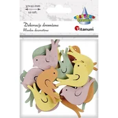 Zabawki kreatywne - Titanum Dekoracje drewniane ptaszki 12 szt. 427827 - miniaturka - grafika 1