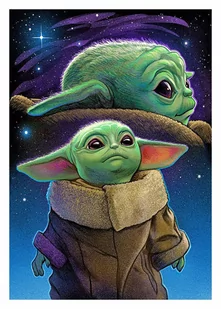 Haft diamentowy mozaika diamentowa zestaw xxl 5d dla dzieci 30*40 star wars - Zabawki kreatywne - miniaturka - grafika 1