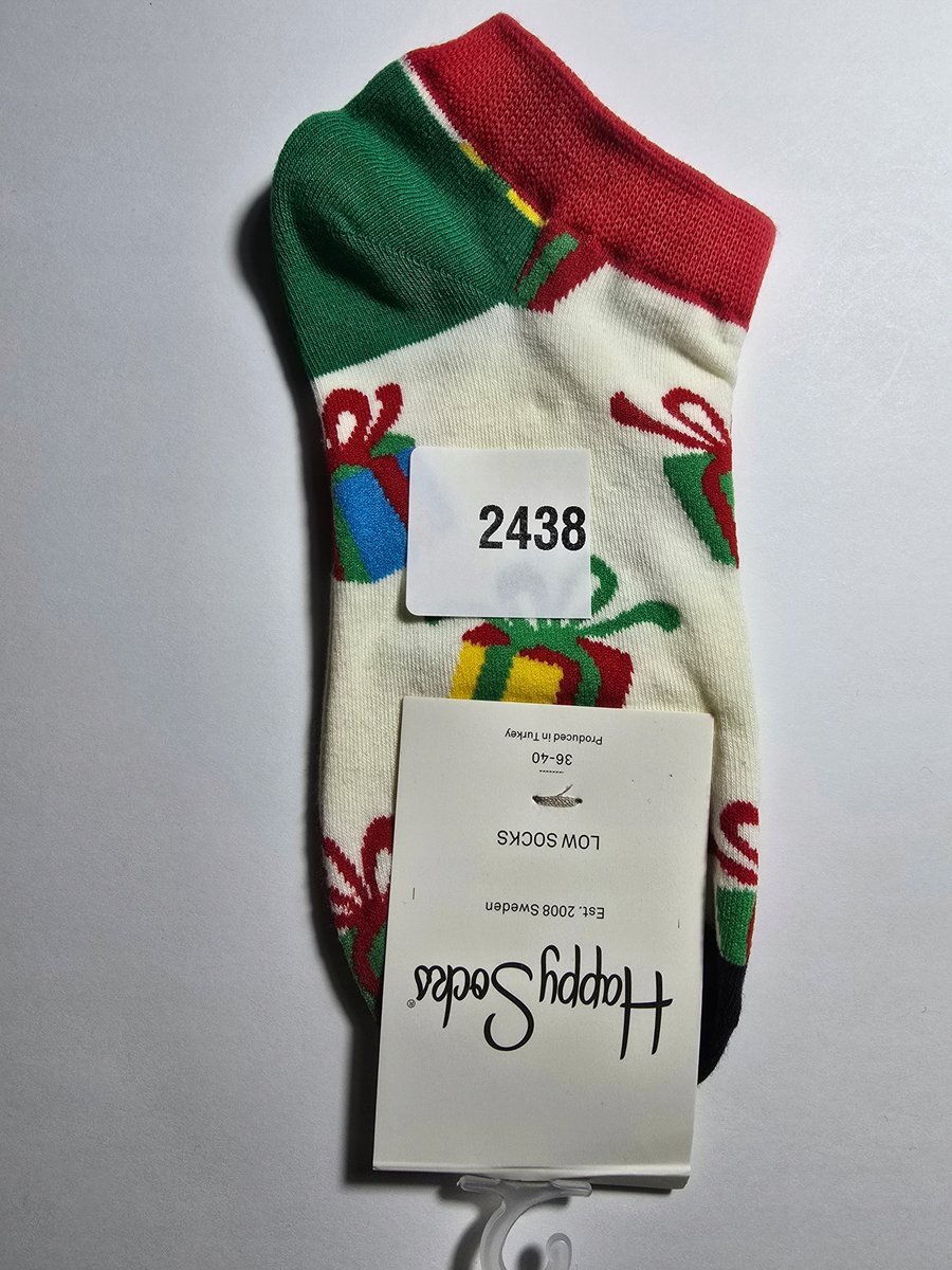 Kolorowe skarpety Happy Socks stopki unisex rozmiar 36-40 (2438)