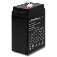 Baterie do zasilaczy awaryjnych UPS - Qoltec Qoltec Qoltec Akumulator AGM | 6V | 4.5Ah | max.1.35A (53032) - miniaturka - grafika 1
