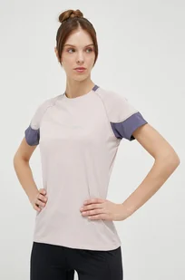 Jack Wolfskin t-shirt sportowy Narrows kolor różowy - Koszulki sportowe damskie - miniaturka - grafika 1