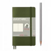 Pozostałe akcesoria dla plastyków - Leuchtturm 1917 349288 Notitieboek, pocket (A6), softcover, met puntpatroon, 121 paginas, army 349288 - miniaturka - grafika 1