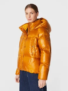 Tommy Hilfiger Kurtka puchowa Pop Colour WW0WW35974 Żółty Regular Fit - Kurtki damskie - miniaturka - grafika 1