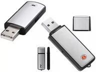 Podsłuchy - MINI DYKTAFON PENDRIVE PODSŁUCH SZPIEGOWSKI USB X09 - miniaturka - grafika 1